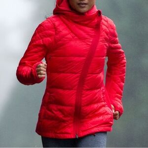 Lululemon RUN: What The Fluff Jacket Love Red 8 NWT